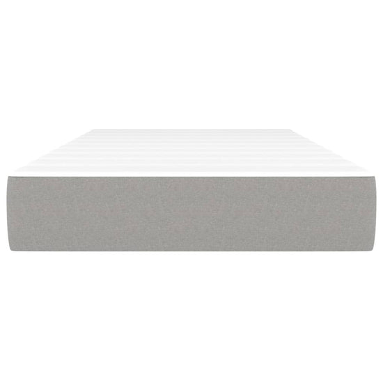 Pocketveringmatras 100x200x20 cm stof lichtgrijs MeubelReus