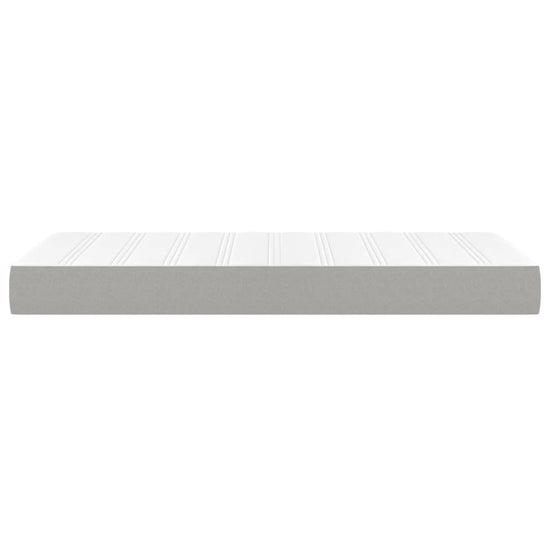 Pocketveringmatras 100x200x20 cm stof lichtgrijs MeubelReus