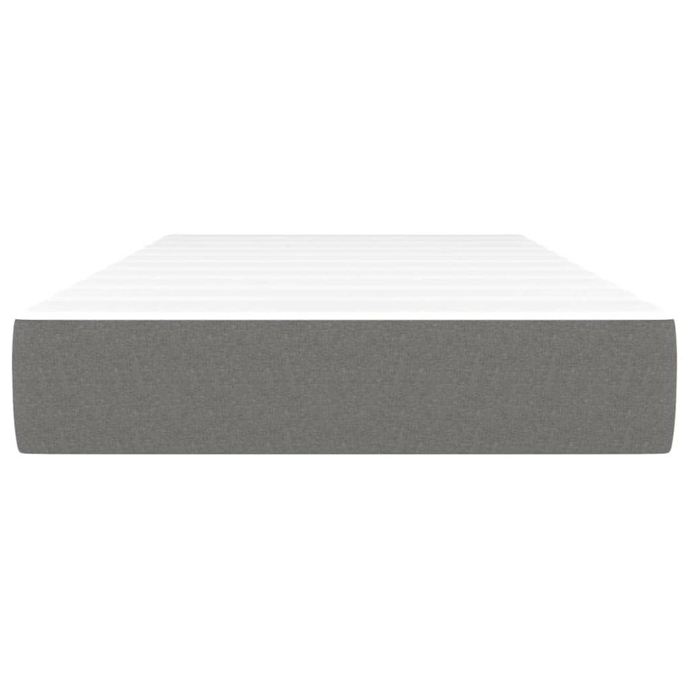 Pocketveringmatras 100x200x20 cm stof donkergrijs MeubelReus