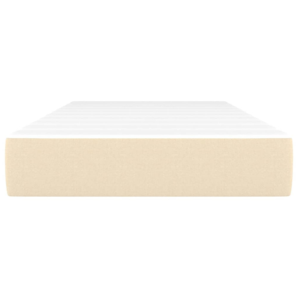 Pocketveringmatras 100x200x20 cm stof crèmekleurig MeubelReus