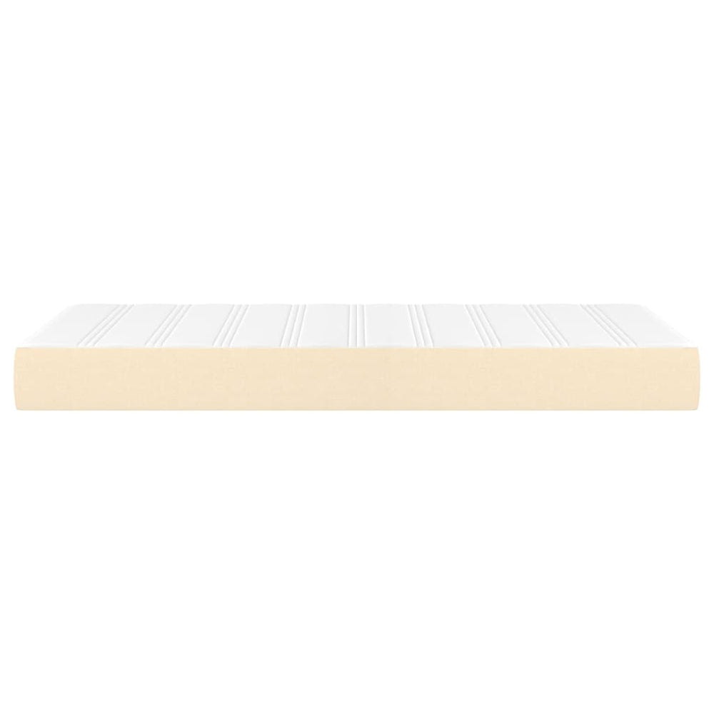 Pocketveringmatras 100x200x20 cm stof crèmekleurig MeubelReus