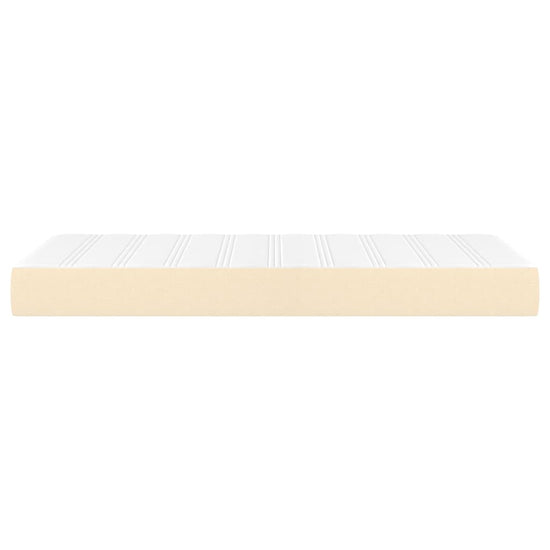 Pocketveringmatras 100x200x20 cm stof crèmekleurig MeubelReus
