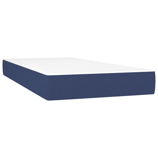 Pocketveringmatras 100x200x20 cm stof blauw MeubelReus