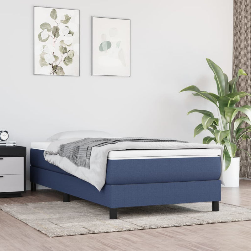 Pocketveringmatras 100x200x20 cm stof blauw MeubelReus
