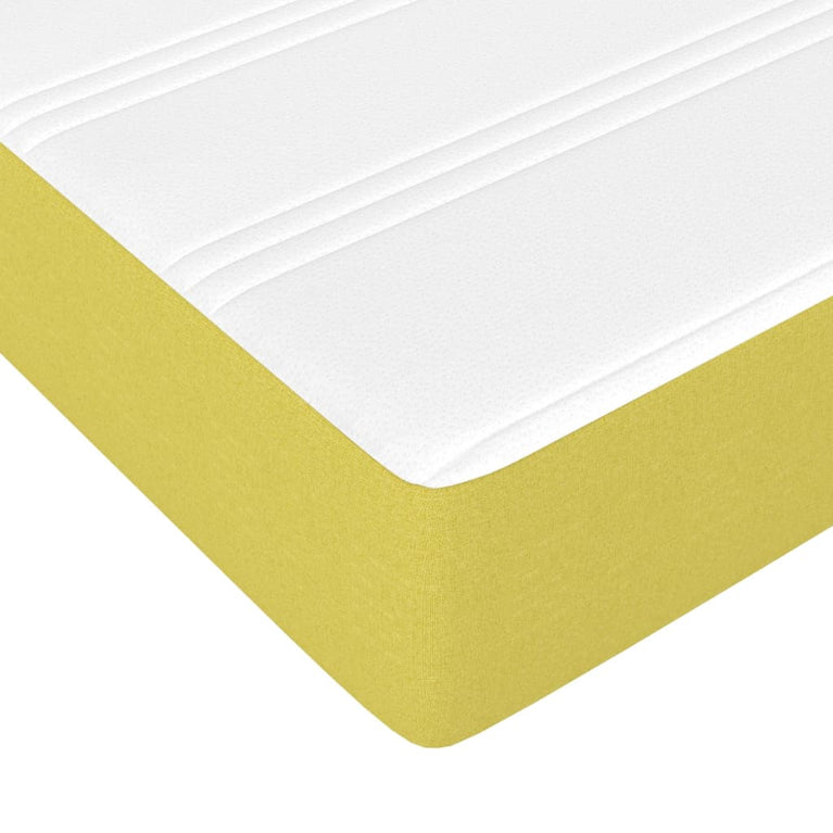 Pocketveringmatras 100x200x20 cm stof groen