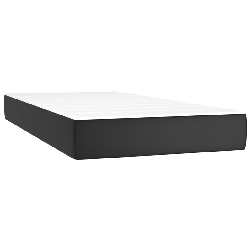 Pocketveringmatras 100x200x20 cm kunstleer zwart MeubelReus