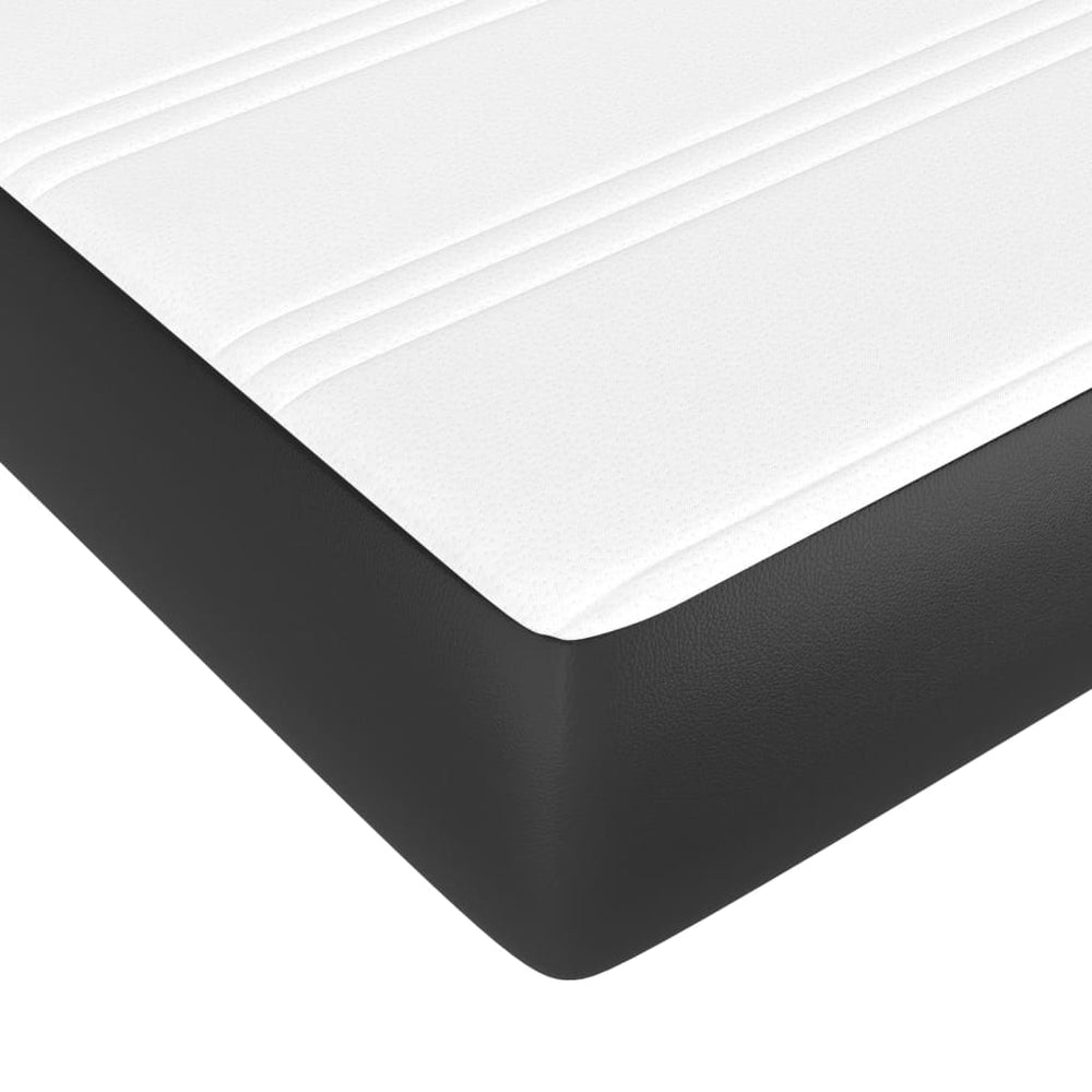 Pocketveringmatras 100x200x20 cm kunstleer zwart MeubelReus