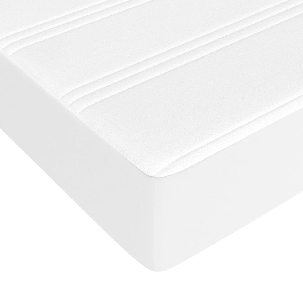 Pocketveringmatras 100x200x20 cm kunstleer wit MeubelReus