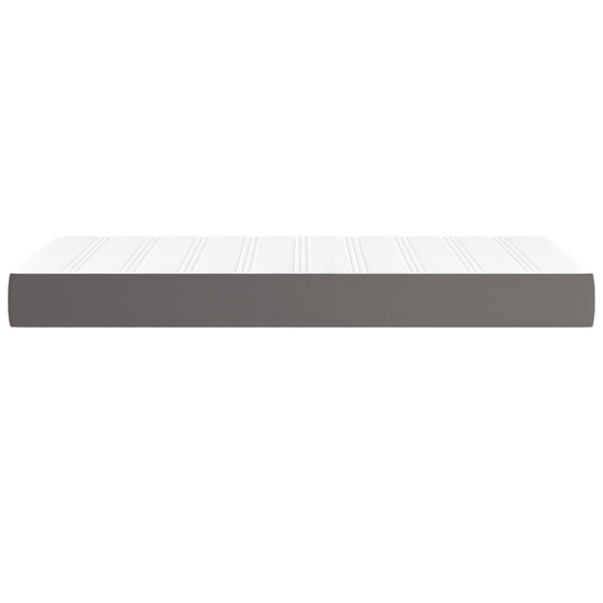 Pocketveringmatras 100x200x20 cm kunstleer grijs MeubelReus