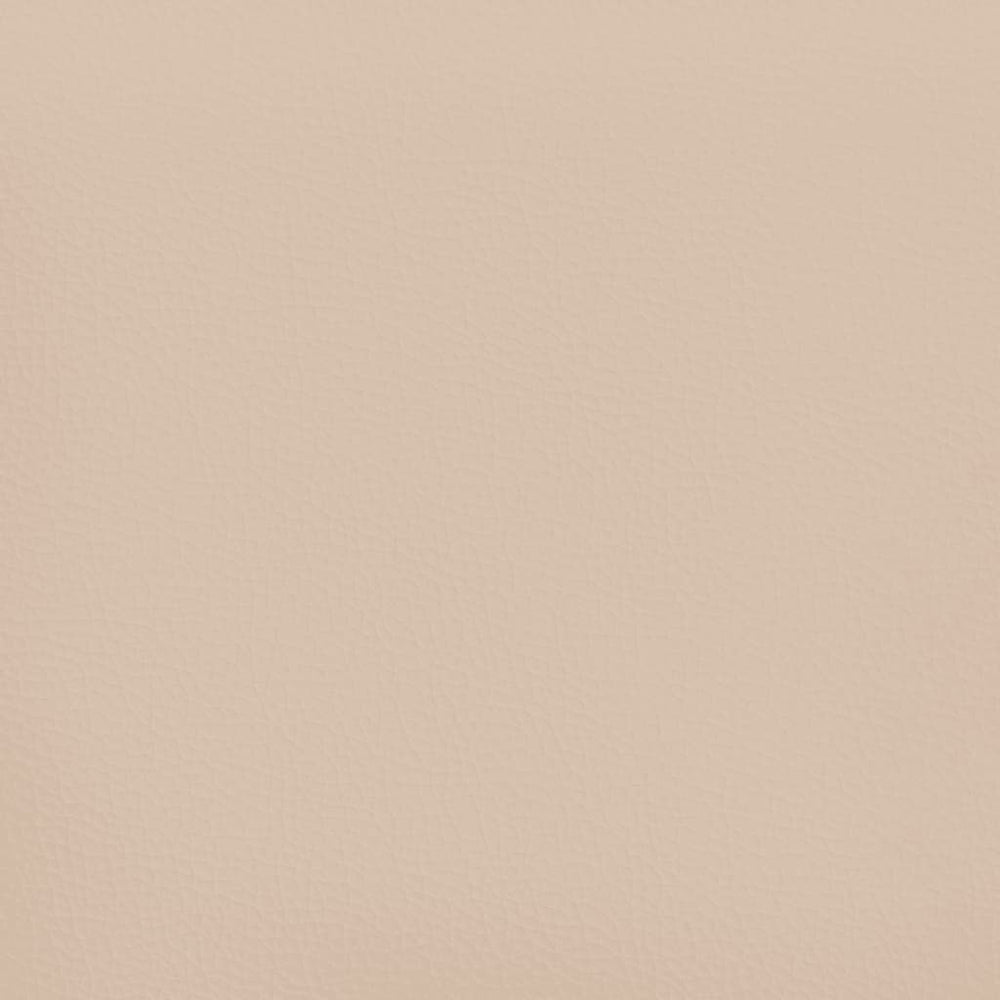 Pocketveringmatras 100x200x20 cm kunstleer cappuccinokleurig MeubelReus