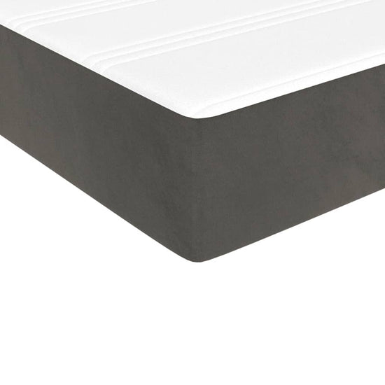 Pocketveringmatras 100x200x20 cm fluweel donkergrijs MeubelReus