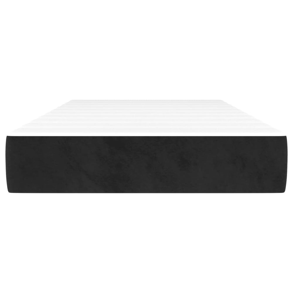 Pocketveringmatras 100x200x20 cm fluweel zwart MeubelReus