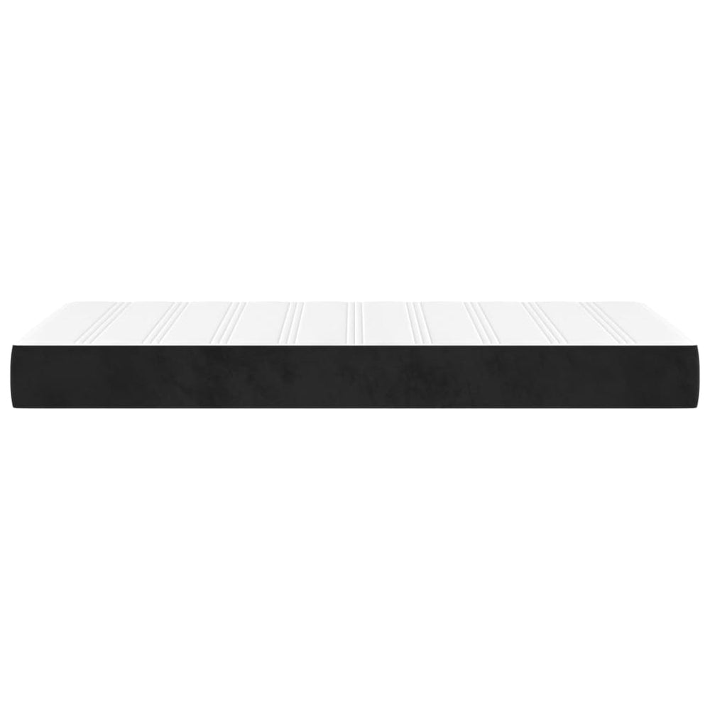 Pocketveringmatras 100x200x20 cm fluweel zwart MeubelReus