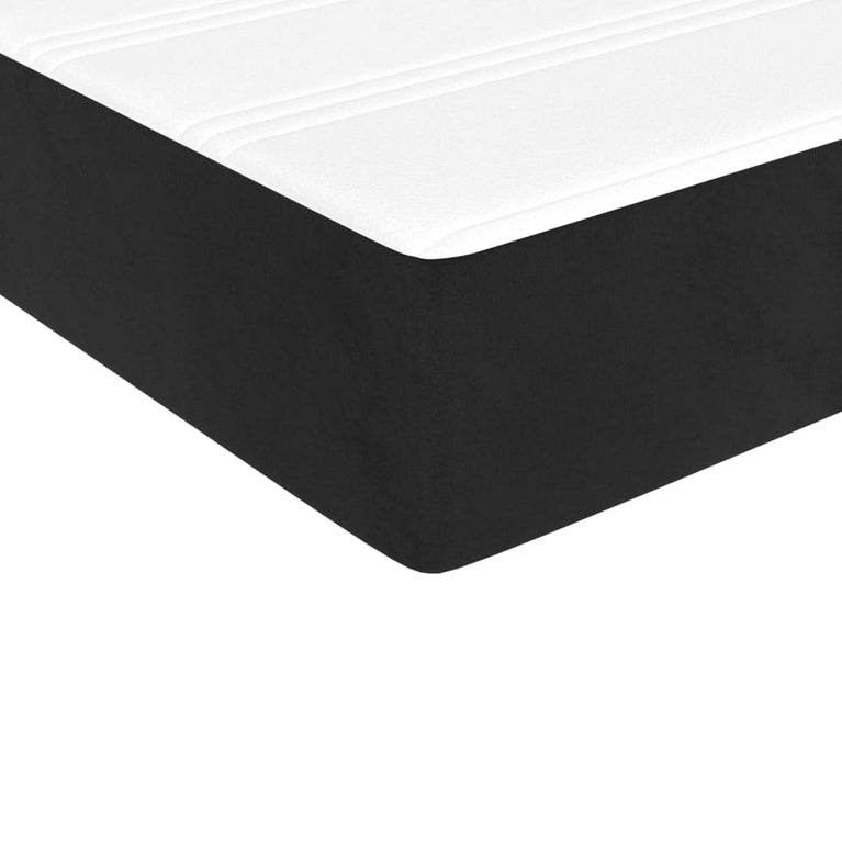 Pocketveringmatras 100x200x20 cm fluweel zwart MeubelReus