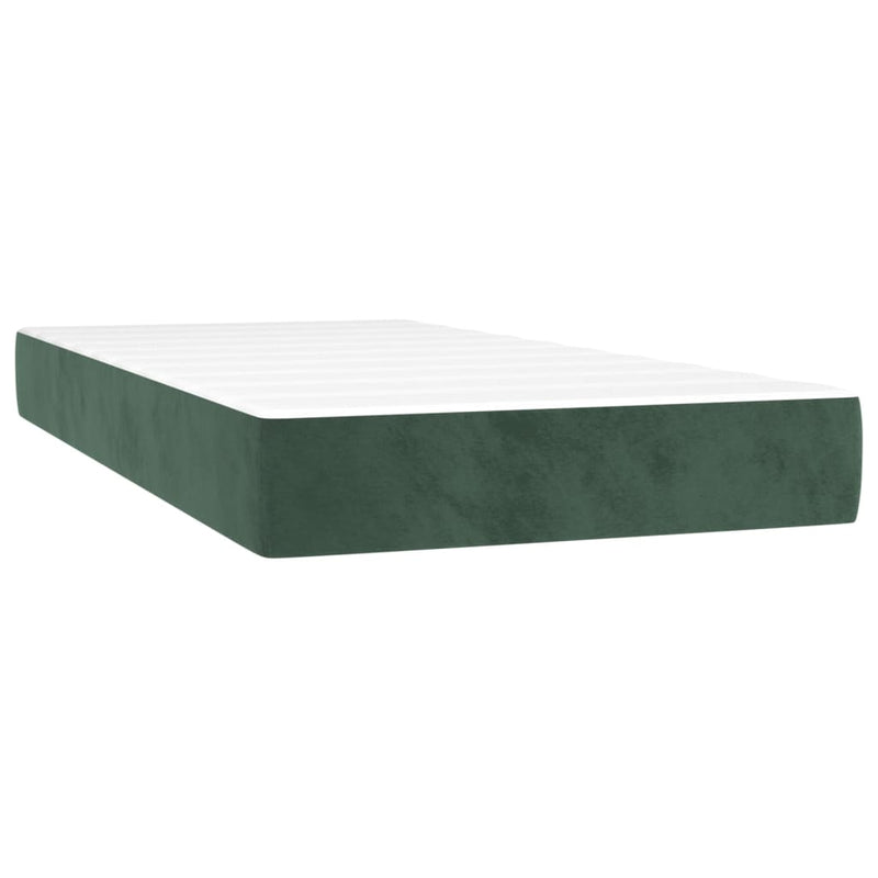 Pocketveringmatras 100x200x20 cm fluweel donkergroen MeubelReus