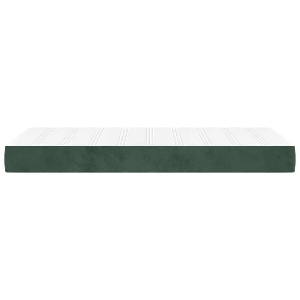 Pocketveringmatras 100x200x20 cm fluweel donkergroen MeubelReus