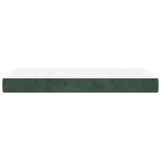 Pocketveringmatras 100x200x20 cm fluweel donkergroen MeubelReus