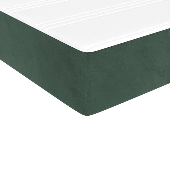 Pocketveringmatras 100x200x20 cm fluweel donkergroen MeubelReus