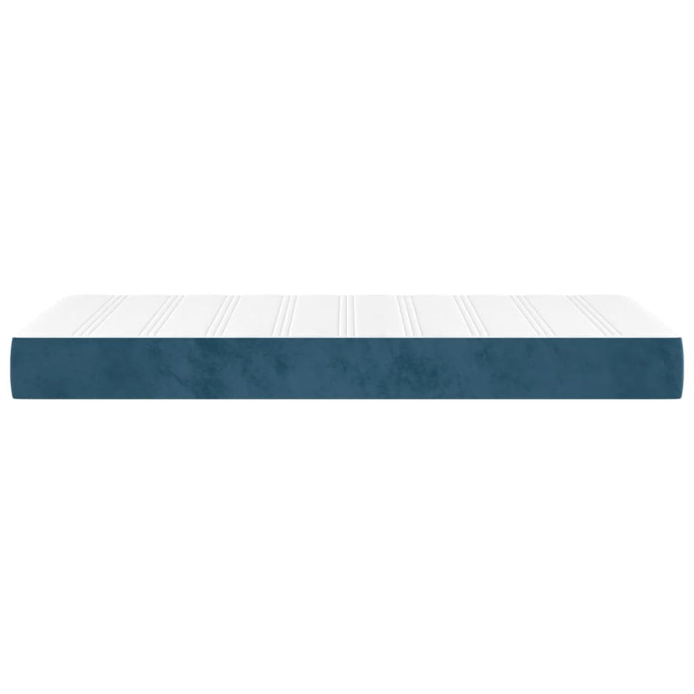Pocketveringmatras 100x200x20 cm fluweel donkerblauw MeubelReus