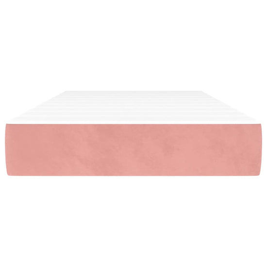 Pocketveringmatras 100x200x20 cm fluweel roze MeubelReus