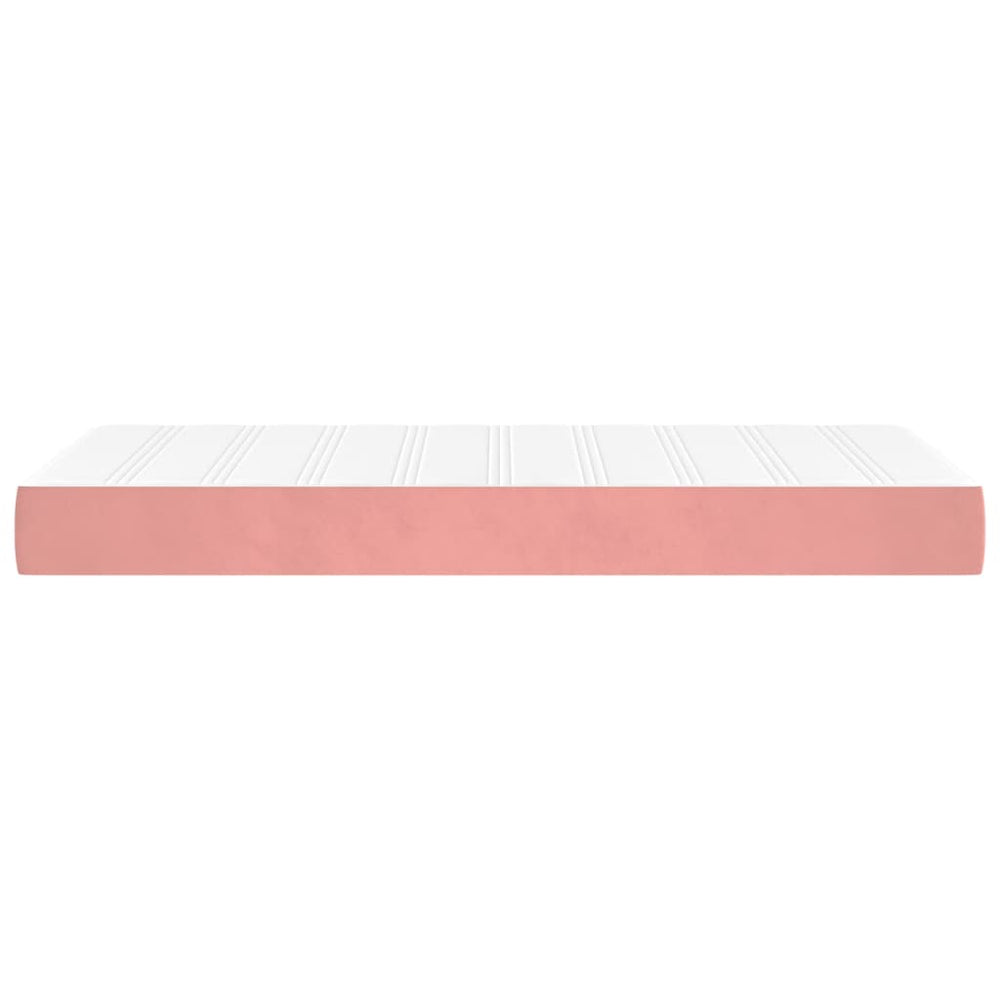 Pocketveringmatras 100x200x20 cm fluweel roze MeubelReus