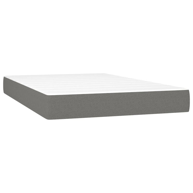 Pocketveringmatras 120x200x20 cm stof donkergrijs MeubelReus