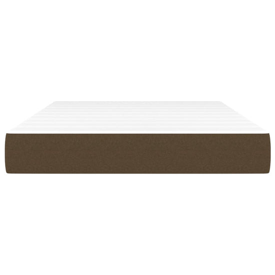 Pocketveringmatras 120x200x20 cm stof donkerbruin MeubelReus