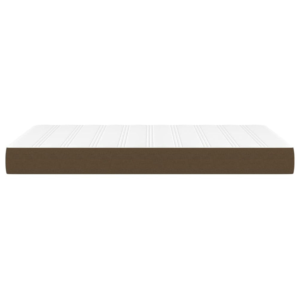 Pocketveringmatras 120x200x20 cm stof donkerbruin MeubelReus