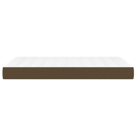 Pocketveringmatras 120x200x20 cm stof donkerbruin MeubelReus