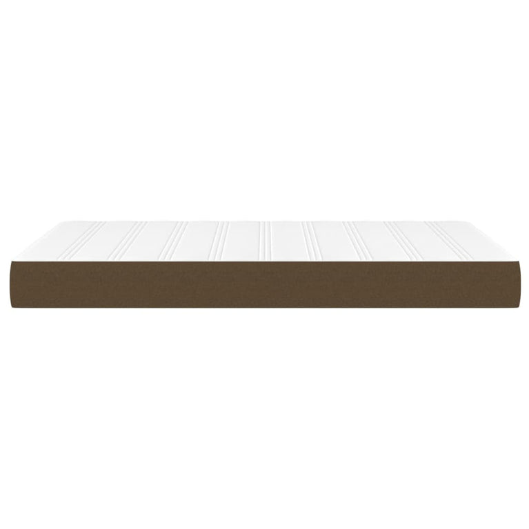Pocketveringmatras 120x200x20 cm stof donkerbruin MeubelReus