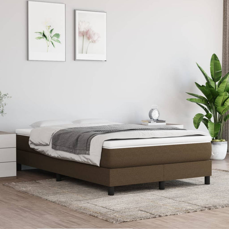 Pocketveringmatras 120x200x20 cm stof donkerbruin MeubelReus