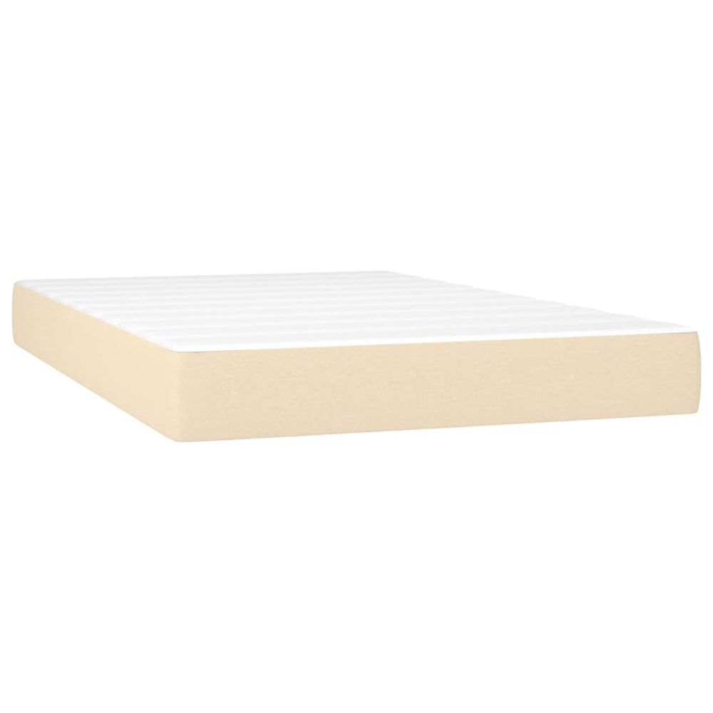 Pocketveringmatras 120x200x20 cm stof crèmekleurig MeubelReus