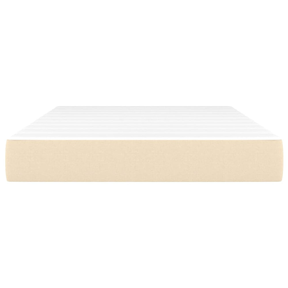 Pocketveringmatras 120x200x20 cm stof crèmekleurig MeubelReus