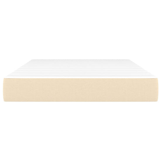 Pocketveringmatras 120x200x20 cm stof crèmekleurig MeubelReus