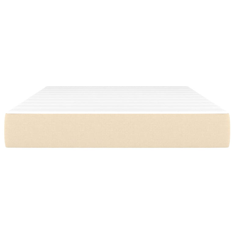 Pocketveringmatras 120x200x20 cm stof crèmekleurig MeubelReus