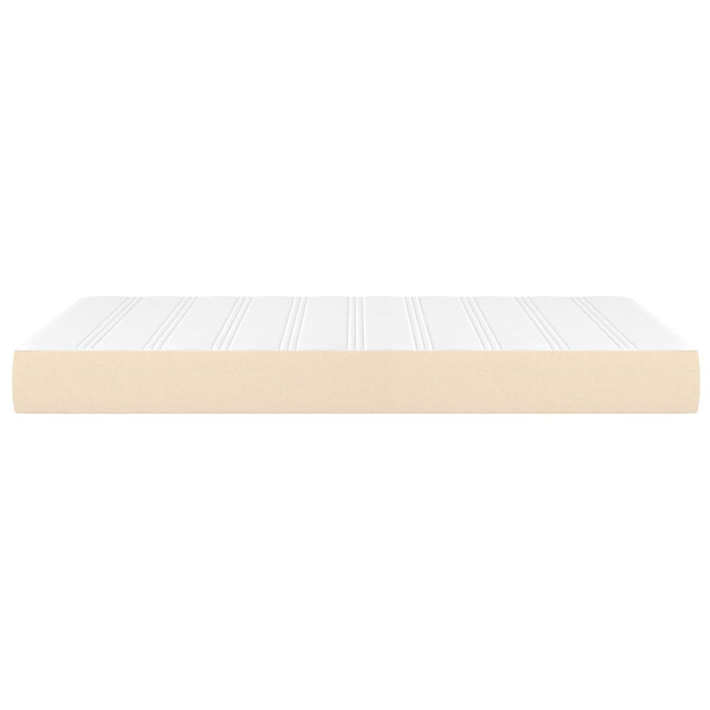 Pocketveringmatras 120x200x20 cm stof crèmekleurig MeubelReus