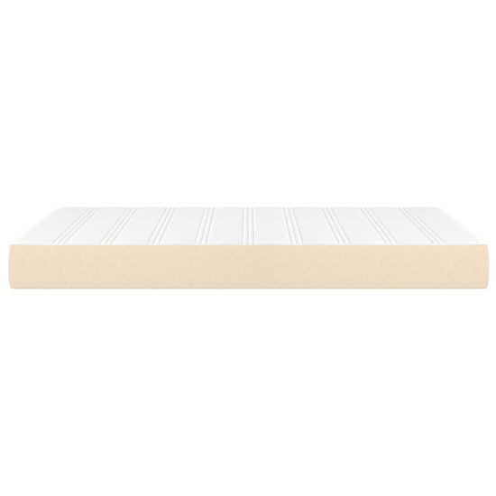 Pocketveringmatras 120x200x20 cm stof crèmekleurig MeubelReus
