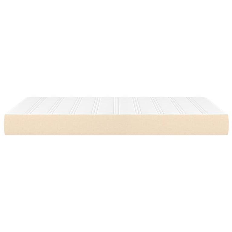Pocketveringmatras 120x200x20 cm stof crèmekleurig MeubelReus