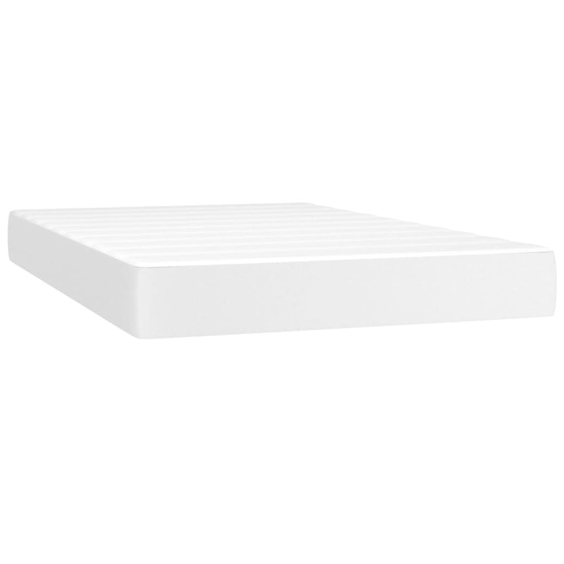 Pocketveringmatras 120x200x20 cm kunstleer wit MeubelReus