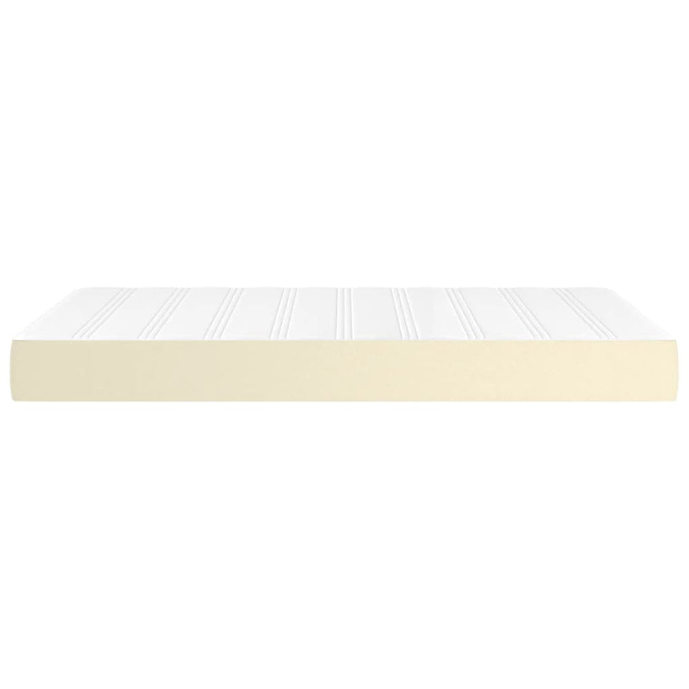 Pocketveringmatras 120x200x20 cm kunstleer crèmekleurig MeubelReus