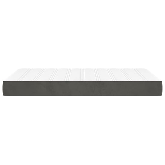 Pocketveringmatras 120x200x20 cm fluweel donkergrijs MeubelReus
