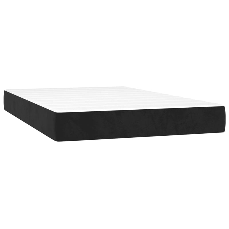 Pocketveringmatras 120x200x20 cm fluweel zwart MeubelReus