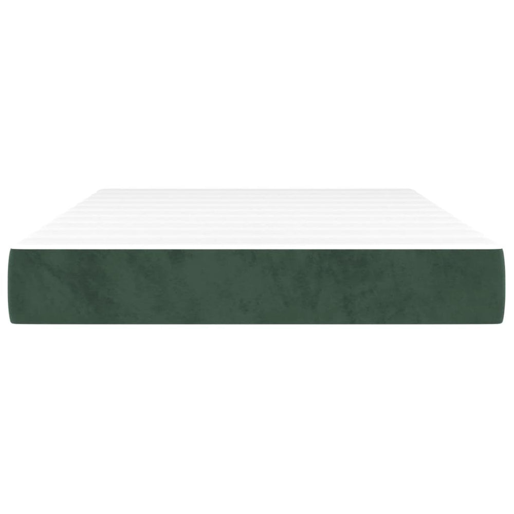 Pocketveringmatras 120x200x20 cm fluweel donkergroen MeubelReus