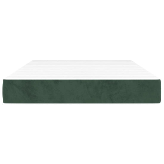 Pocketveringmatras 120x200x20 cm fluweel donkergroen MeubelReus