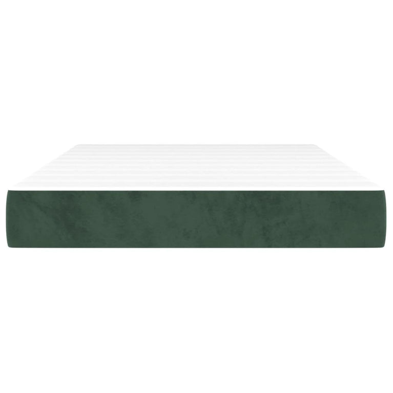 Pocketveringmatras 120x200x20 cm fluweel donkergroen MeubelReus