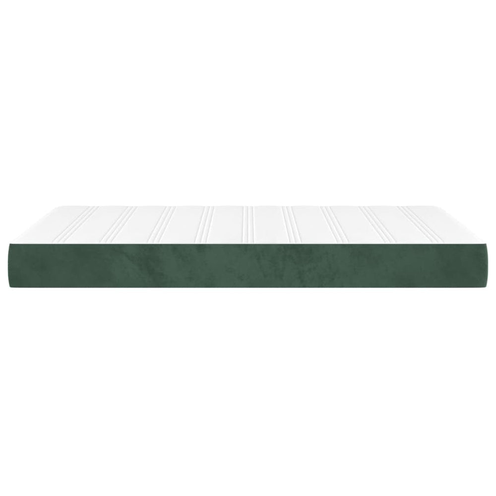 Pocketveringmatras 120x200x20 cm fluweel donkergroen MeubelReus