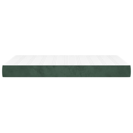 Pocketveringmatras 120x200x20 cm fluweel donkergroen MeubelReus