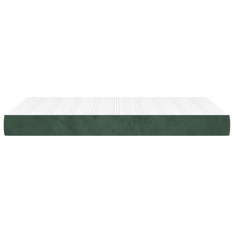 Pocketveringmatras 120x200x20 cm fluweel donkergroen MeubelReus
