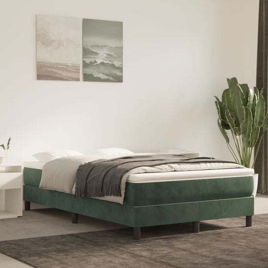 Pocketveringmatras 120x200x20 cm fluweel donkergroen MeubelReus