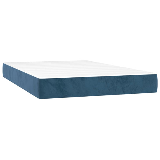 Pocketveringmatras 120x200x20 cm fluweel donkerblauw MeubelReus